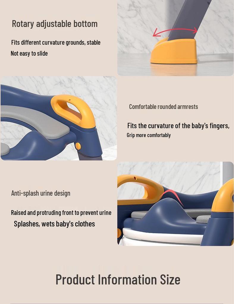 Foldable Children's Potty Ladder & Toilet Seat