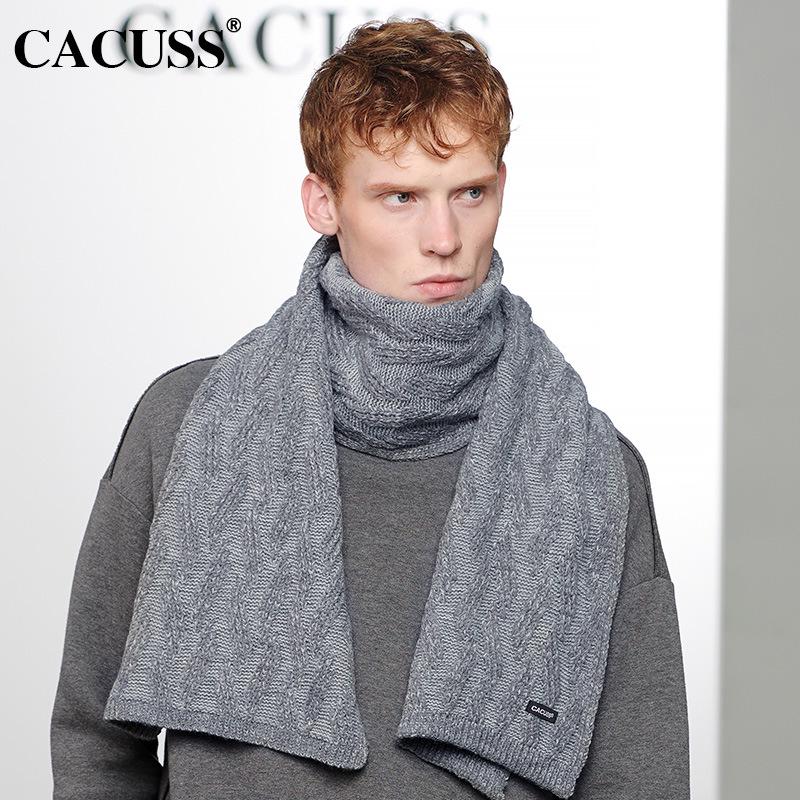

Модный мужской шарф из толстой шерсти корейской вязки на осень/зиму 2020 года. Above 175cm светло-серый