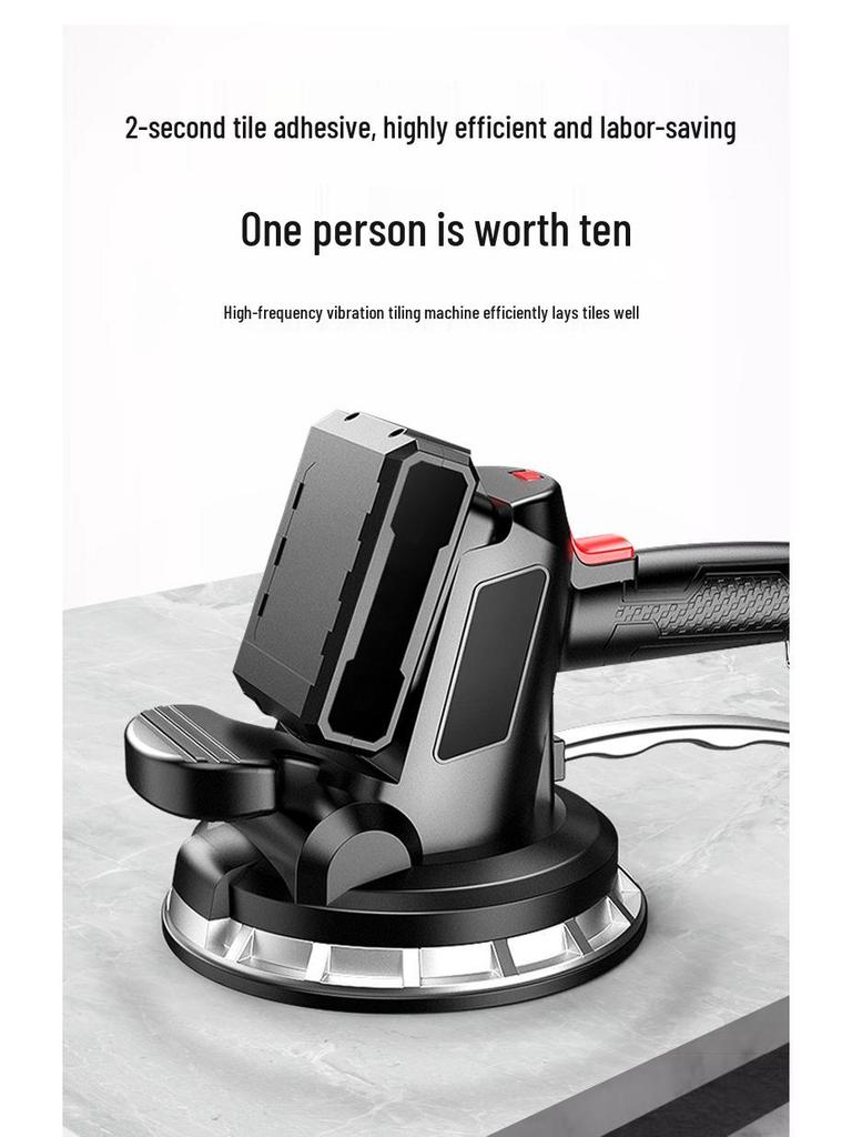 High-Power Lithium Battery Tile Leveling and Vibration Paving Tool for Walls and Floors