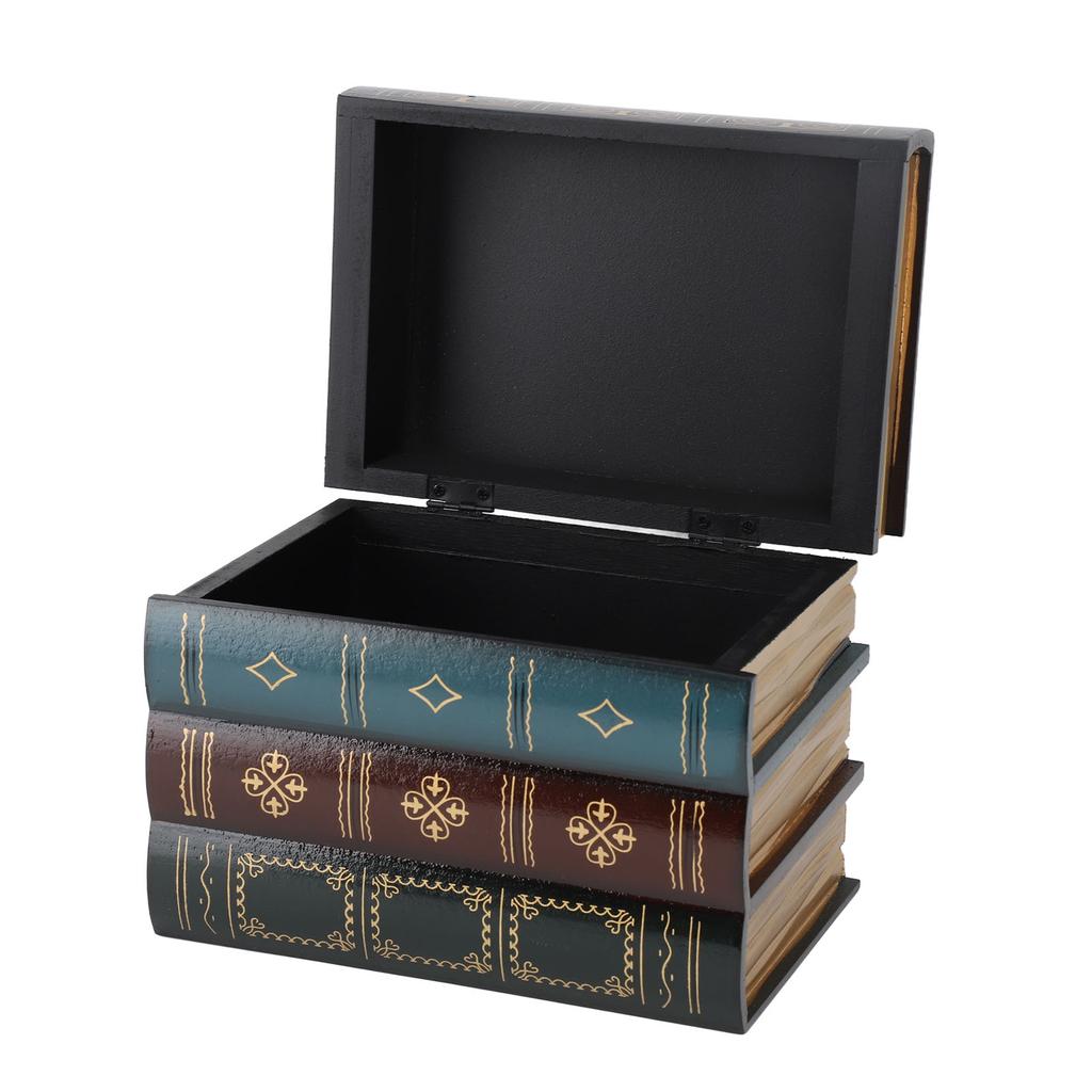 Aufbewahrungsbox in Buchform Antik Vintage Dichtfaserplatte Vielseitige Fake-Buch-Dekoration für Café Bücherregal Foto-Requisiten