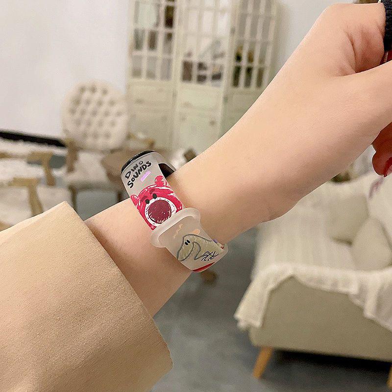 Translucent Orange NASA Cartoon Rechargeable Sport Watch with Pedometer, Vibration Alarm, and Heart Rate Monitor