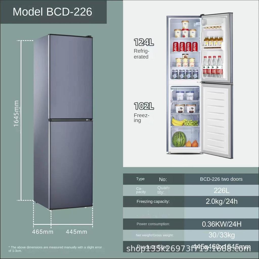 Two-Door Three-Door Large Capacity Refrigerator for Single Adults and Apartments
