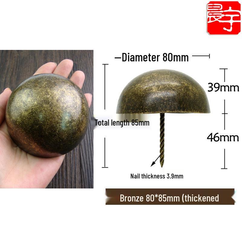 Antique-style Round Head Sofa Decoration Nails, Retro Pushpins, Thickened and Smooth Foam Nails, Furniture Hardware.