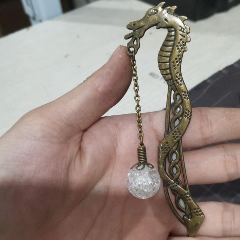 Stationery Pendant Dragonflies School Bookmark Luminous Bookmark Feather Bookmarks Metal Bookmark