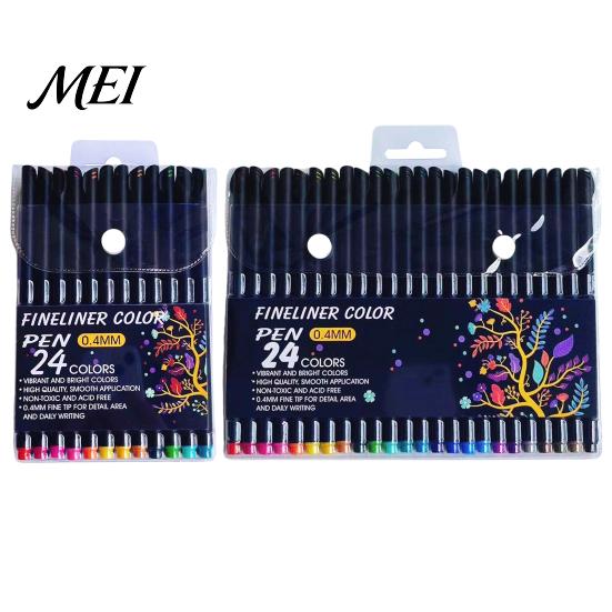 Precision Fineliner Pens Fine Point Pen, 0.4mm Ultra-fine Needle Tip, Waterproof Quick-drying Ink Multi Color Set Drawing Set, for Professional