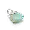 Natural Amazonite Rough Gemstone 925 Sterling Silver Jewelry Pendant 0.59" a3P92