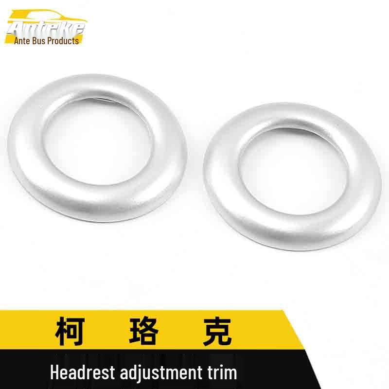 Karoq Headrest Adjustment Trim Ring & Control Switch Bright Patch