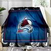Colorado Avalanche Blanket Flannel Throw for Sofa, Travel, Camping, Livingroom, Office, Chair and Bed Soft and Warm Holiday Birthday gifts