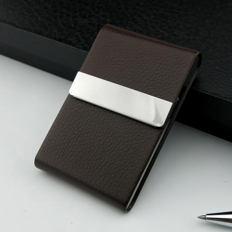 Portable Pu Leather Business Card Holder Available In Multiple Colors Suitable For Both Men And Women