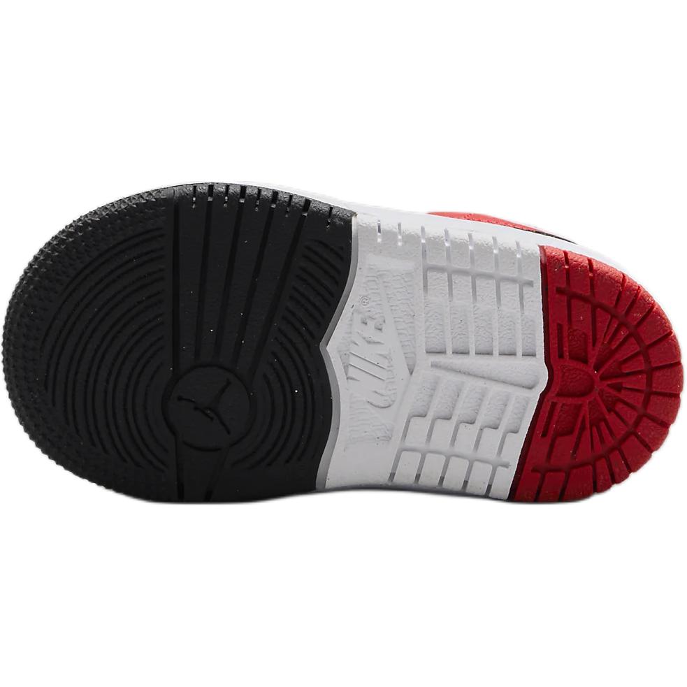 Air Jordan 1 Mid RM EasyOn TD Bred Dětské tenisky Černá Bílá Univerzitní červená FQ1283-006
