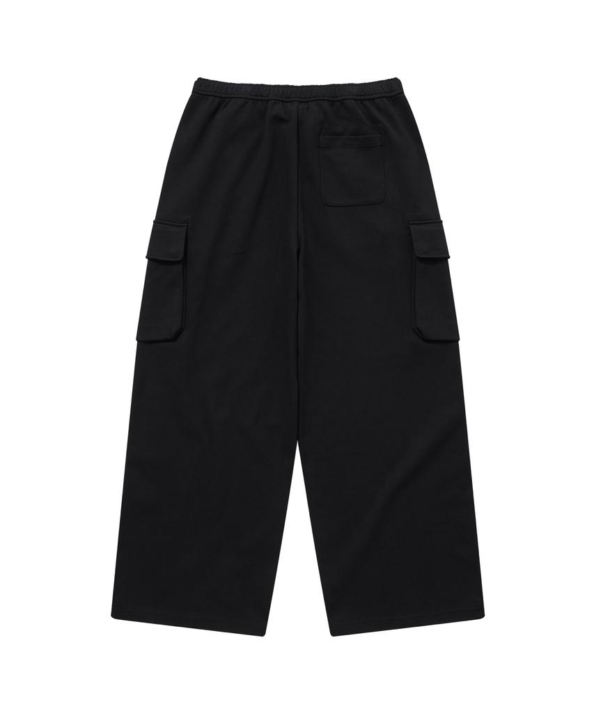 COVERNAT Wide Cargo Sweatpants Black