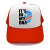Democratic Congo Flag Trucker Hat Adjustable Mesh Baseball Cap Patriotic Congo Casual Sun Hats for Unisex Women