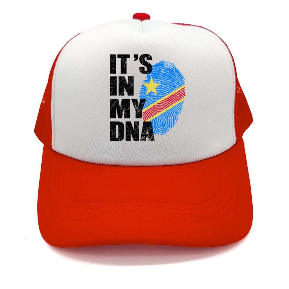 Democratic Congo Flag Trucker Hat Adjustable Mesh Baseball Cap Patriotic Congo Casual Sun Hats for Unisex Women