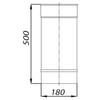 ADAM EW Single Wall Chimney Pipe Fi 180 0.5m
