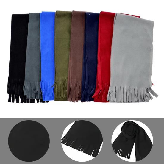 Yousheng Women Scarf Solid Color Versatile Big Long Shawl with Tassel Trim Winter Essential Scarf Fashion Accessories