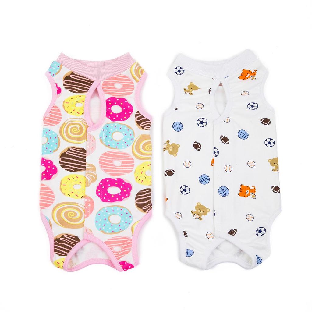 Cat Surgery & Weaning Suit: Anti-Lick Spay/Postpartum Wear for Spring & Summer, Four-Legged Design.