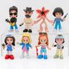 Gorgeous 8pcs Stranger Things Figures Set Steve Cannibal Flower Xmas Model Gift