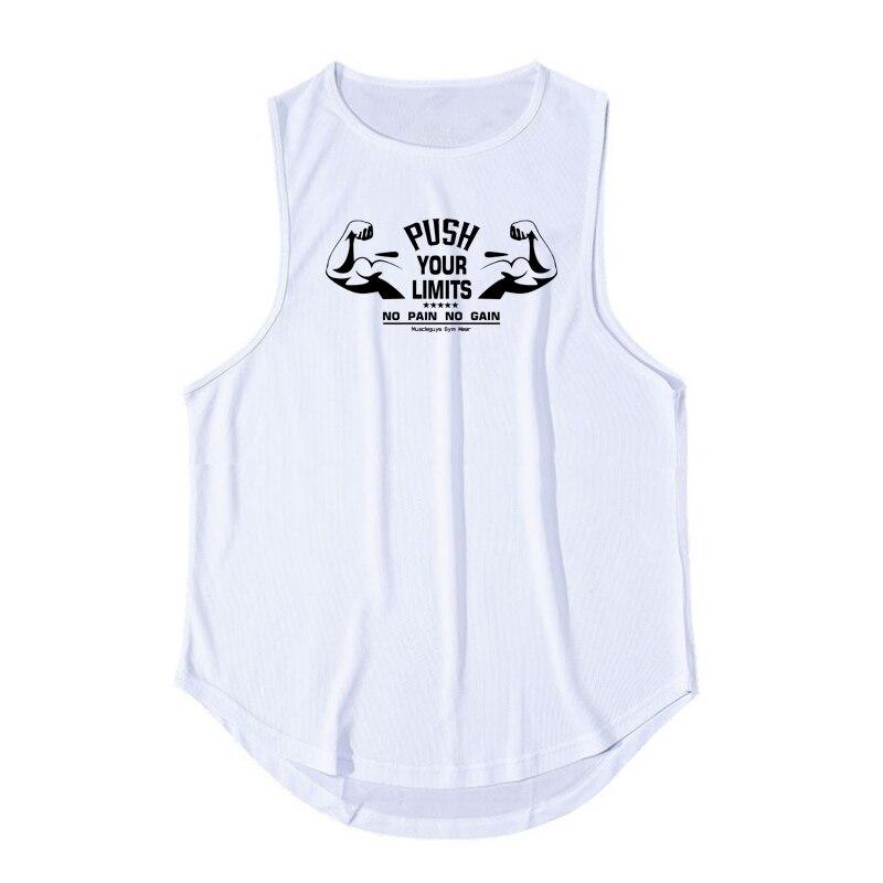 

Muscleguys, новая молодежная летняя баскетбольная тренировочная форма, мужской быстросохнущий дышащий жилет с принтом, уличные топы для бега, фитнеса XXL белый