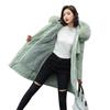 European & American Women's Mid-Length Fur Collar Cotton Jacket