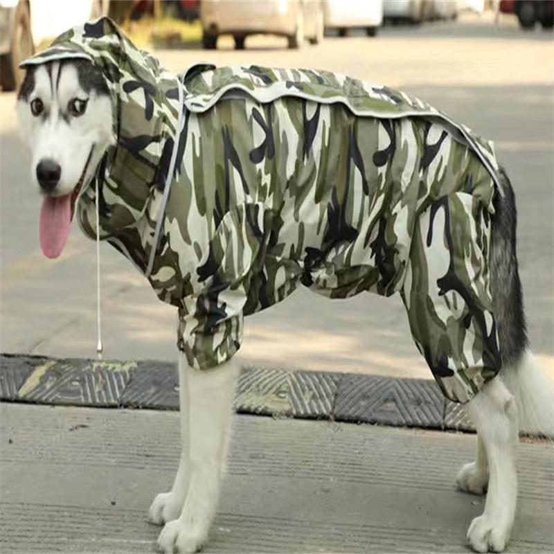 

Дощовик для собак Водонепроникний комбінезон для собак Дощова накидка для собак середнього розміру Куртка з капюшоном Pet Rain Coat chubasquero para perrors 28