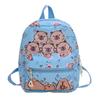 Capybara Cartoon Printed Backpack Children Schoolbag Fashion Leisure Travel Bag