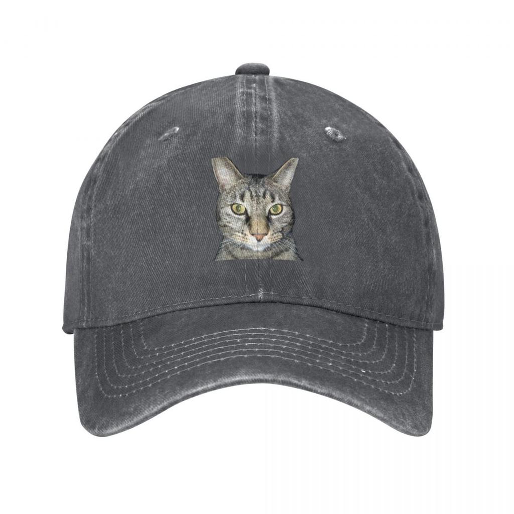 Tabby Cat Closeup Baseball Cap Dropshipping Rave Women's 2025 Men's
