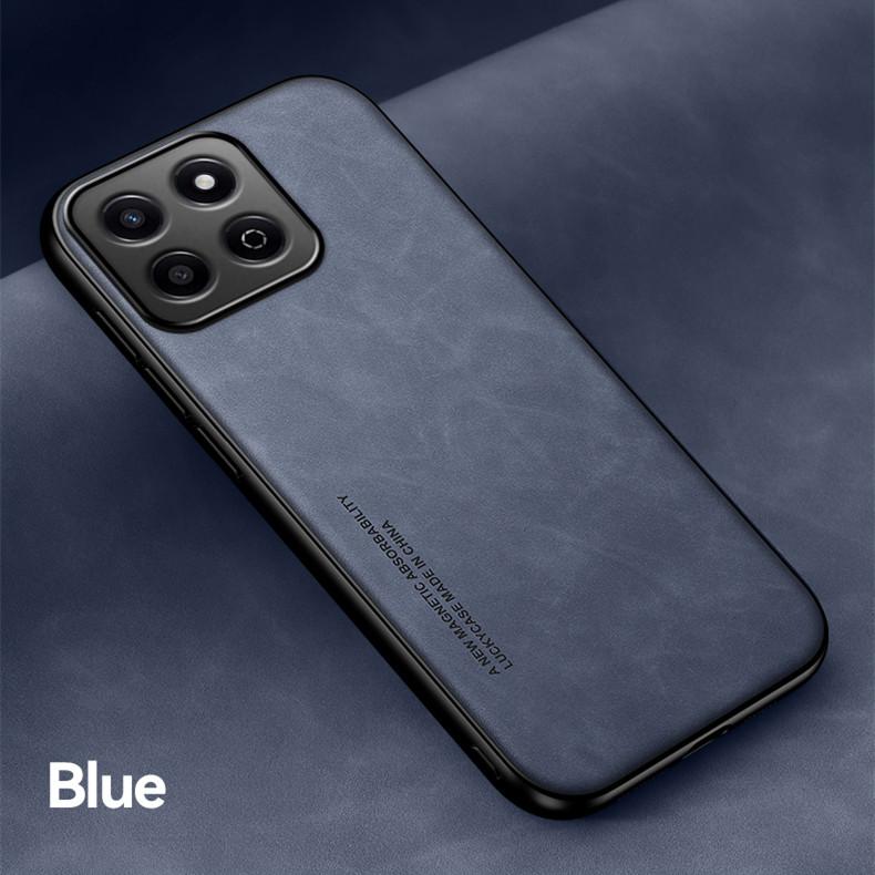 

Ударопрочный чехол для Honor X8c X7c X6b X8b X8a 5G Защитный чехол Встроенный магнитный присоска автомобильный держатель Coque Funda Capa Honor X8c синий