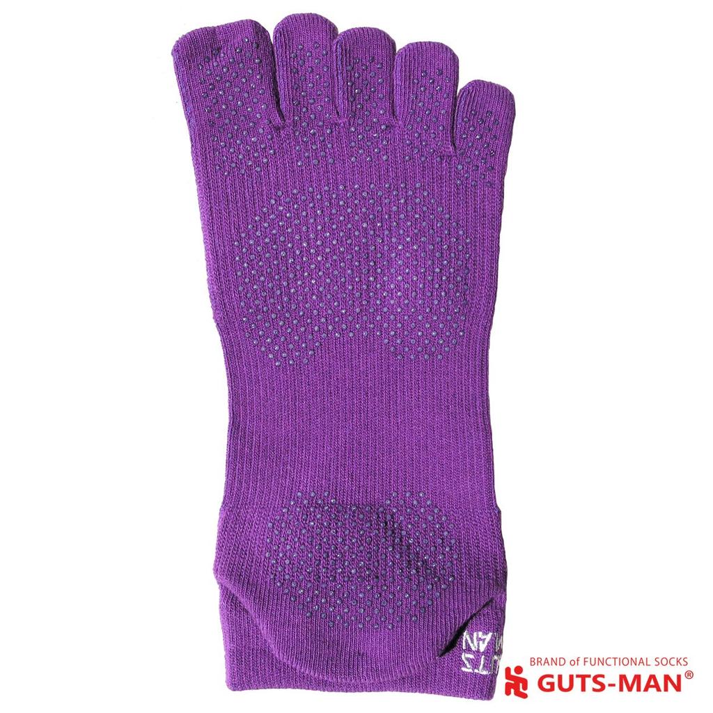 Gutsman Running Socks for Full Trail Arch Force Made In Size Purple (Five-Toe) Marathons, Ultramarathons, Running, Sports, Yoga, Training, Non-Slip,