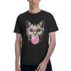 Men Cute Cat Shirt For Women Funny Cat Lovers T Shirts Cotton Tops Summer Short-Sleeve T Shirt O Neck Novelty Tshirt Plus Size