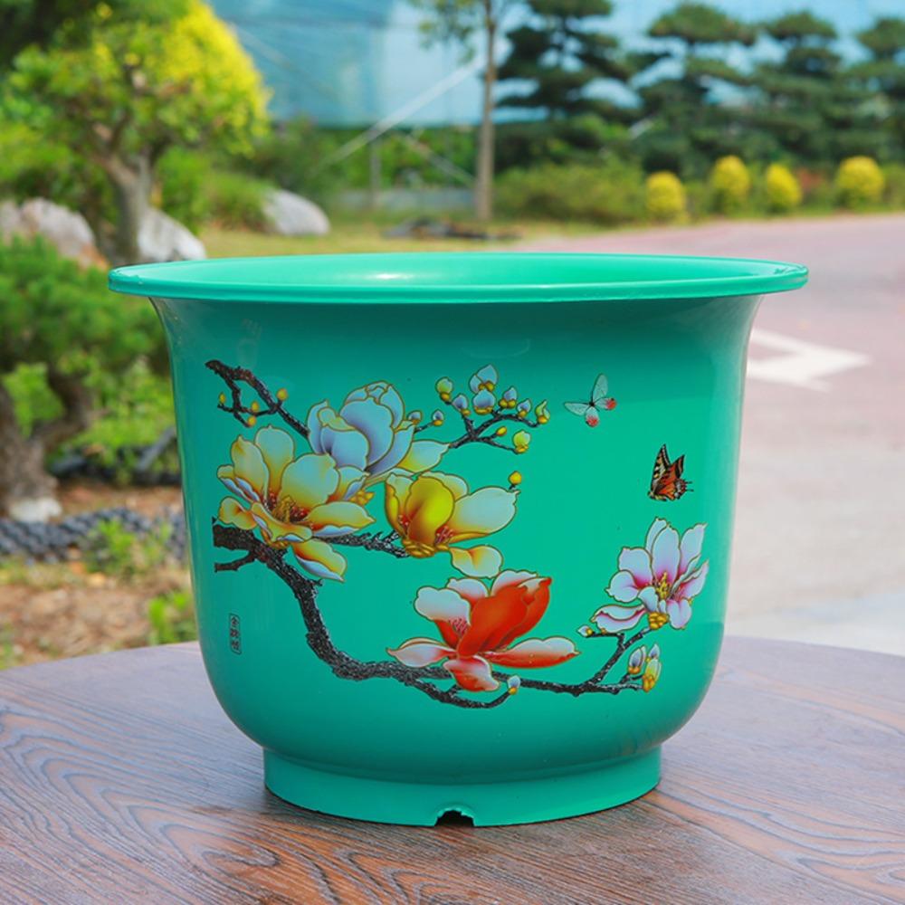Resin Flower Pot Breathable Decorative Pots Garden Flowerpot