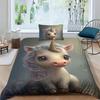 3D Tiger Rabbit Snake Pig Snail Unicorn Chick Fish Doona Duvet Quilt Cover Set