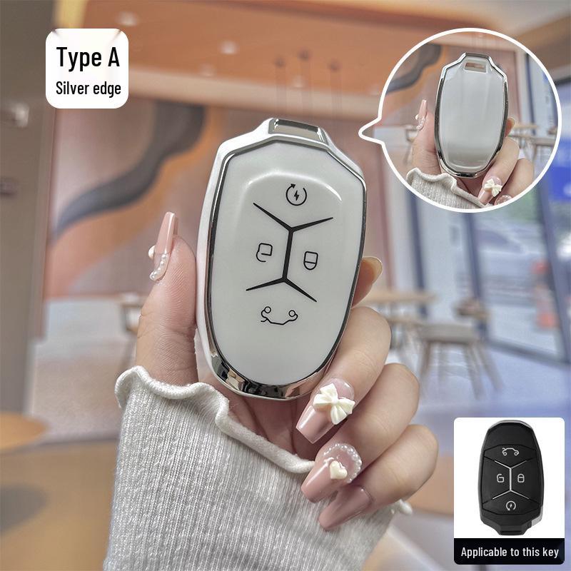 

Lynk & Co Key Case Silver Edge: Fit for 06, 03, 01, 05, 09 Models
