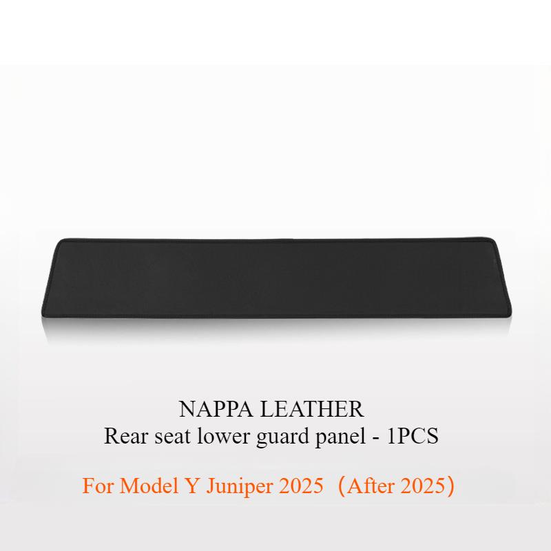 Nappa Leather for Tesla Model Y Juniper 2025 Front Rear Door Sill Pad Door Welcome Pedal Threshold Strip Protective Accessories