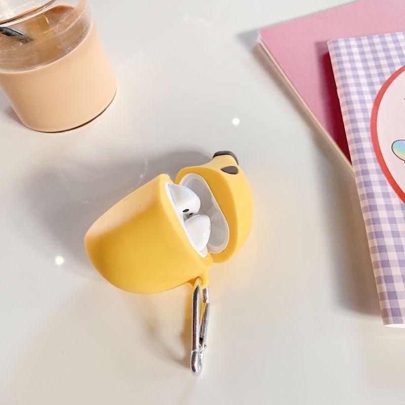 Creative Personalized Three-Dimensional Banana AirPods Pro Protective Case for Apple 123 Generation Wireless Bluetooth Earbuds Case