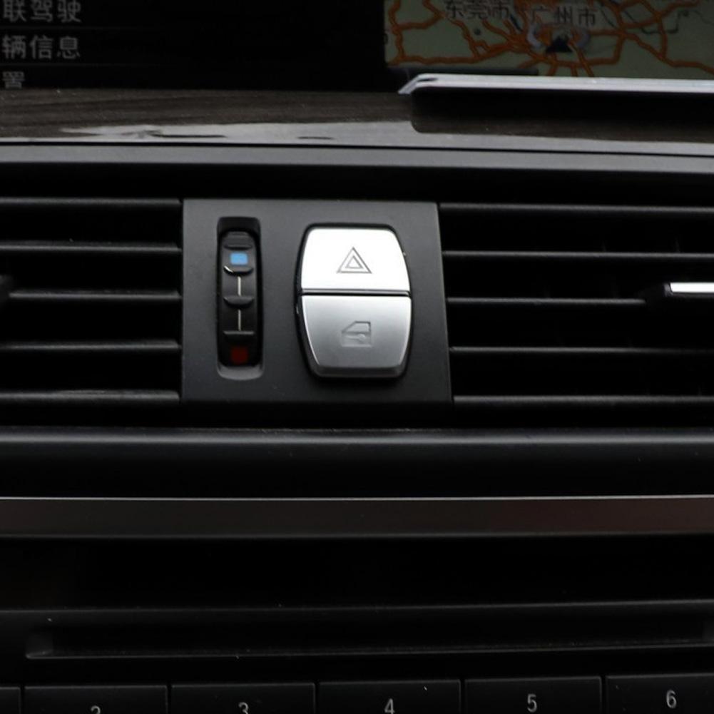 Auto rooliratta kliimaseadme nupp Keskjuhtimisnupp Süüte Mootori käivituskatted Dekoratsioonikatte katte kleebis BMW 5-seeria jaoks