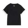 Seria Stil de Viață Sportiv Li Ning Tricou Casual Confortabil Versatil cu Mânecă Scurtă de Vară Topuri Femei Negru AHSV986-2