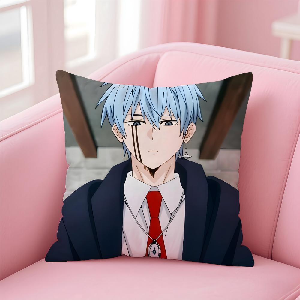 anime Mashle Magic and Muscles Cushion Cover Comfortable Reversible Pillow Cover Ideal for Car Sofa Bedroom & Beyond