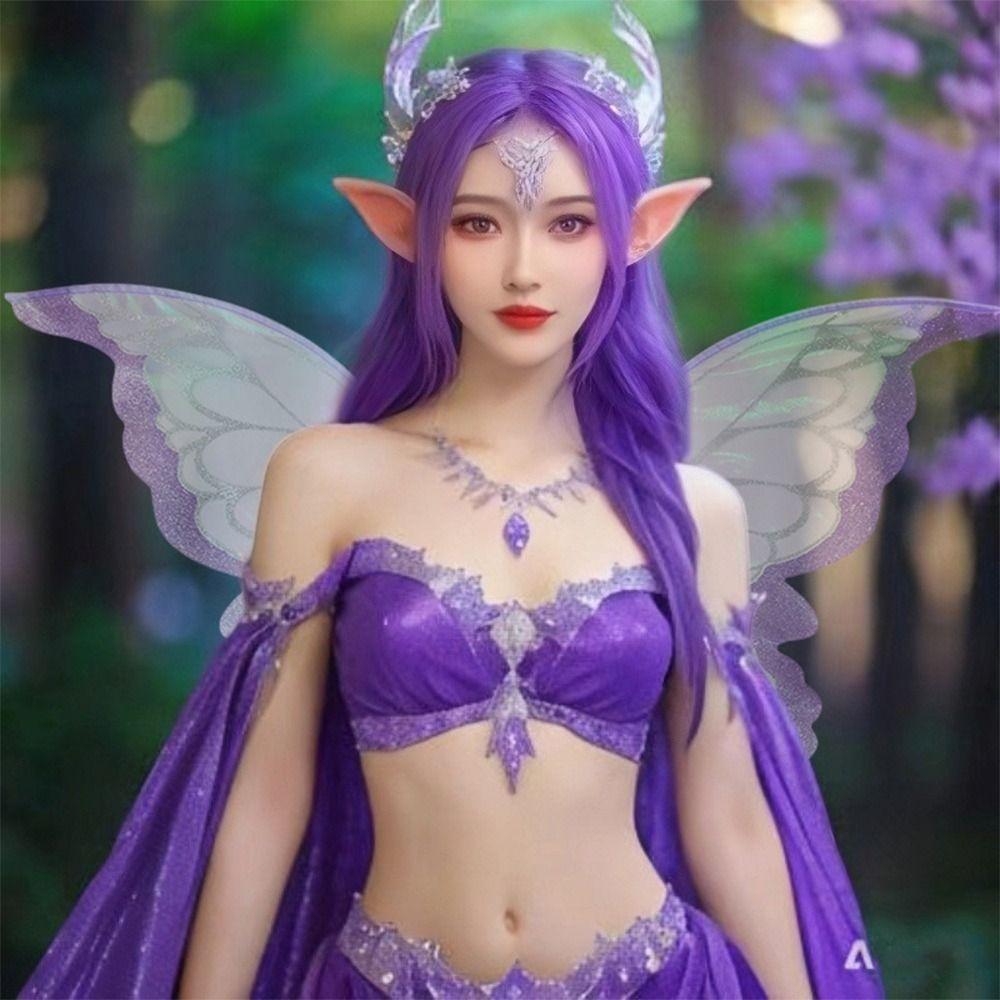 Sparkling Fairy Wings Two-Color Halloween Costume Accessories Funny Butterfly Costume Wings