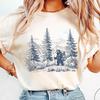 Hiking Bear Shirt, Vintage Outdoor Comfort Colors T-shirt, Unisex