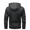 Spring and Autumn New Jacket Men's Fashion Letter Embroidered Hooded Jacket Outside