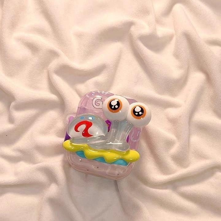 Cute 3D Cartoon SpongeBob Case for AirPods Pro3 Protective Cover for AirPods 1 2 3 4 Pro 2 3 Pro2 Earphone Case Cover