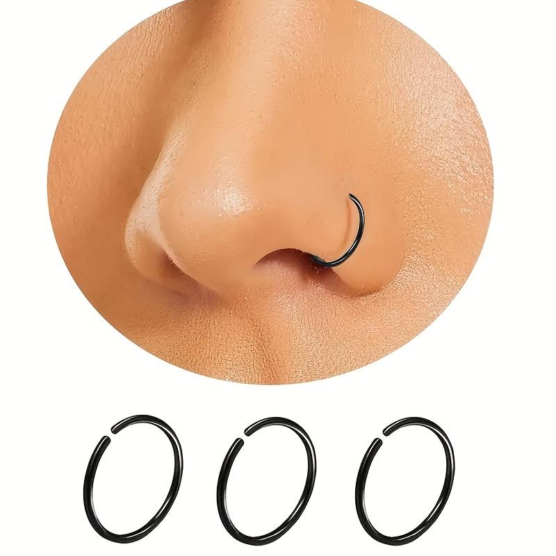 3-Piece Women's Nose Ring Set, 8mm Hypoallergenic Nose Ring, Women's Earrings