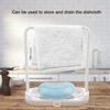 Kitchen Detachable Bar Towel Drying Rack Storage   Rack for Dishcloth Sponge Soa(Beige)