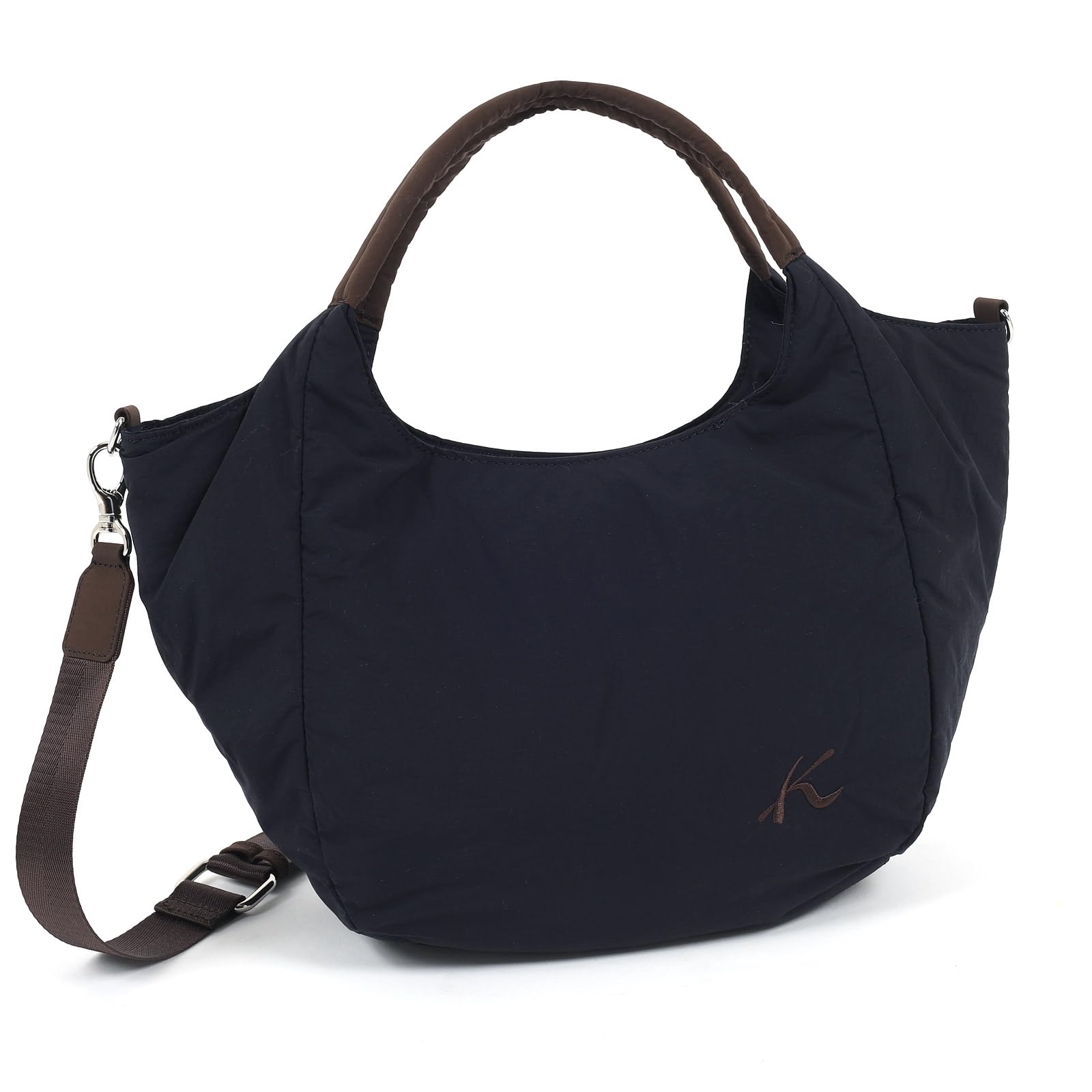 

Fluffy 2way Shoulder Bag Dark 10621 [Kitamura] D-0506 Women s Blue/Chocolate [Navy Blue]
