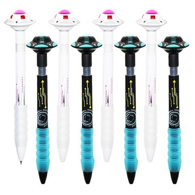 Maydahui Stylish Galaxy UFO Spaceship Ballpoint Fun and Star Flying Saucer School Writing Office Party Student Entrance Ceremony Gift 8-Piece Pen,