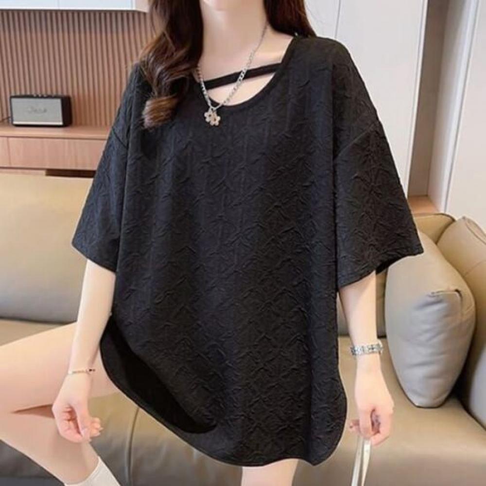 NaVaVa Women Loose FiT V Neck ShorT sleeVe T shirT nT2476