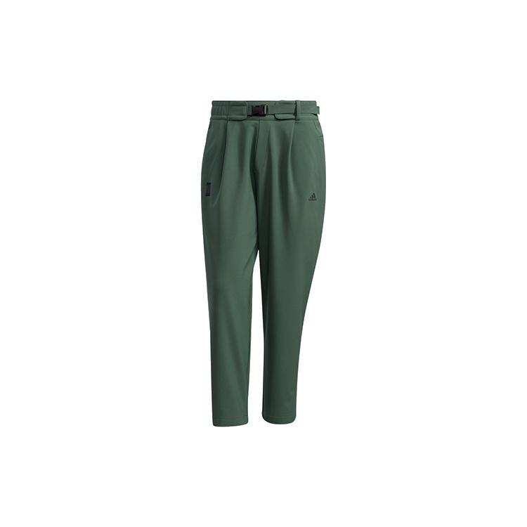 adidas Wj Pnt Wv Warm Solid Color Loose Athleisure Casual Sports Pants Green Men s GP0890 XXL