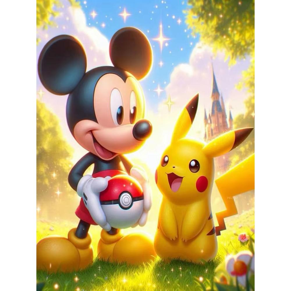 DIY Diamond Painting Disney Mickey Mouse Minion Home Decor Full Round Mosaic Embroidery Cross Stitch