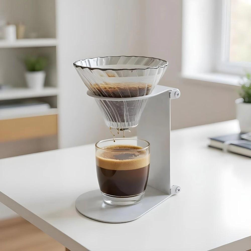 Stainless Steel Coffee Drip Stand Folding Coffee Filter Holder Hand Brew Bracket  Office Use
