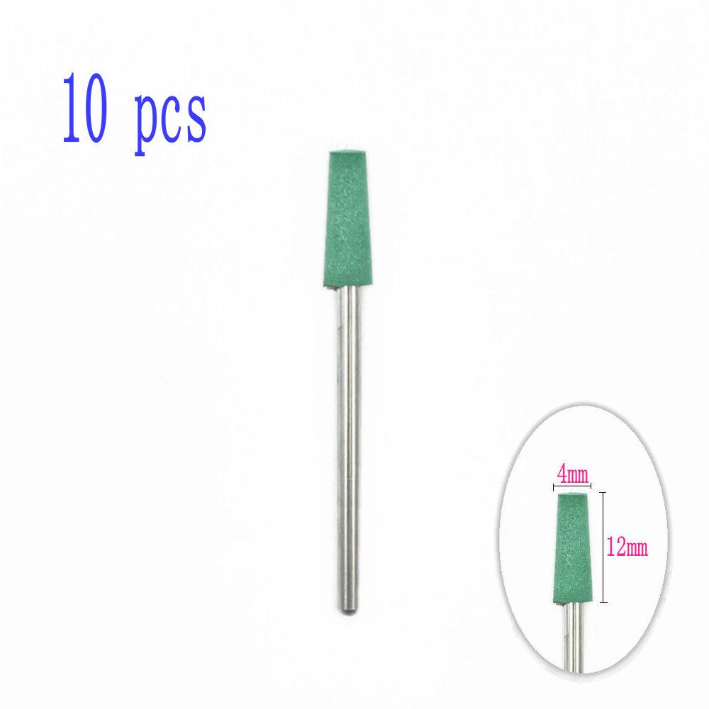 6pcs/10pcs Silicone Rubber Dental Polishing Polisher Grinders Nail Drill Bits for Electric Manicure 2.35mm Shank